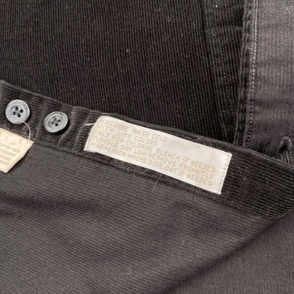 VTG Nordstrom Shirt Mens Medium Nautical Velour Corduroy Relaxed Black Sailing - Picture 9 of 14